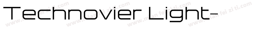 Technovier Light字体转换